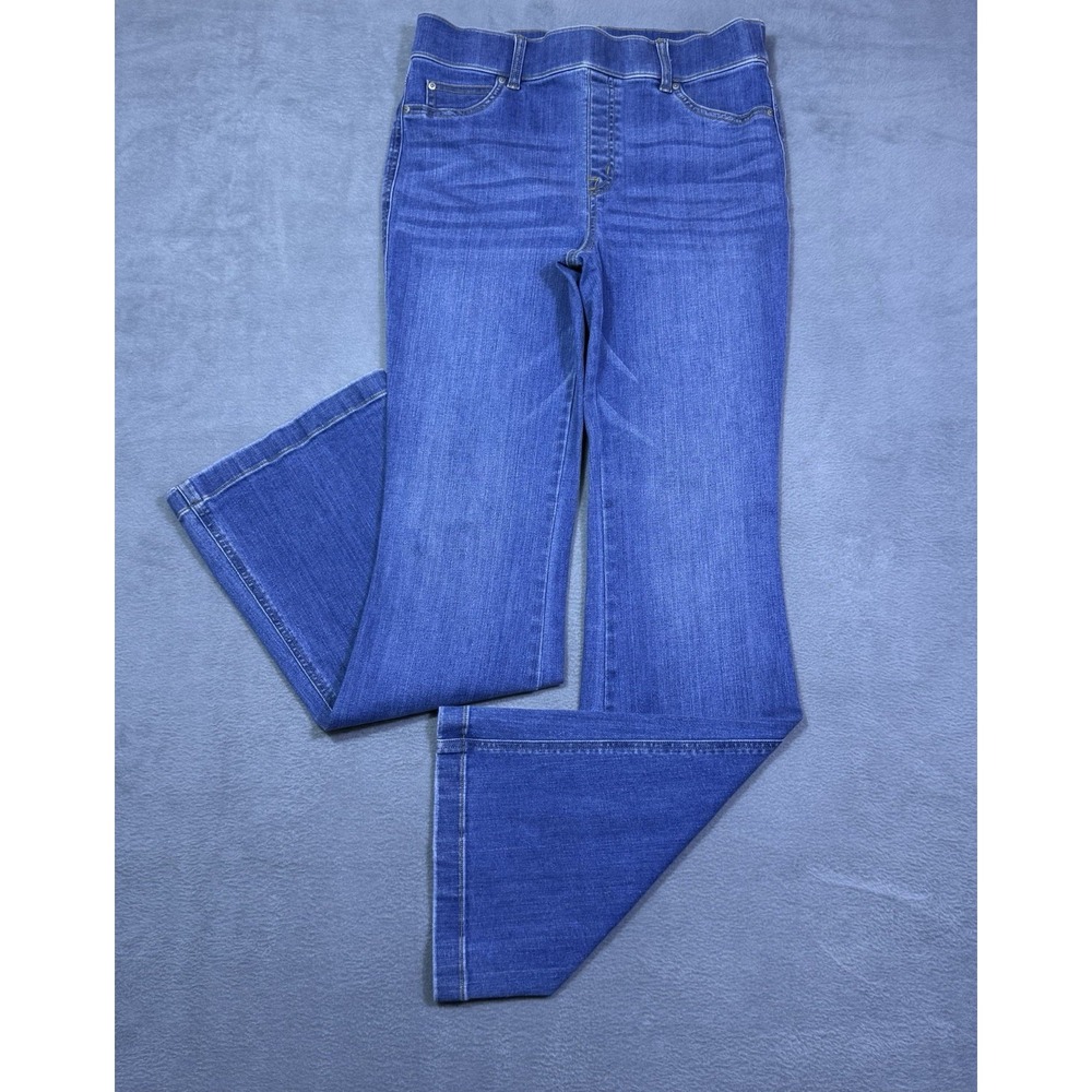Spanx Jeans Womens 32x33 Highrise Flared Hippie Boho USA Stretch Modern Normcore